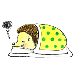 The hedgehog and the hamster sticker #3755169