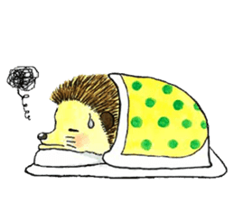 The hedgehog and the hamster sticker #3755169