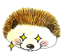 The hedgehog and the hamster sticker #3755170