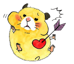 The hedgehog and the hamster sticker #3755176