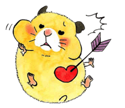 The hedgehog and the hamster sticker #3755176