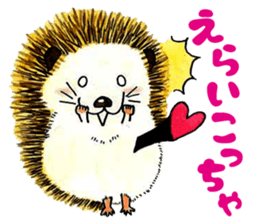 The hedgehog and the hamster sticker #3755179