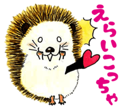 The hedgehog and the hamster sticker #3755179