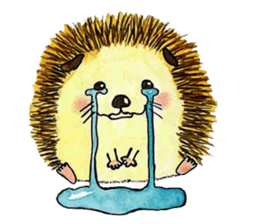 The hedgehog and the hamster sticker #3755180