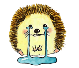 The hedgehog and the hamster sticker #3755180