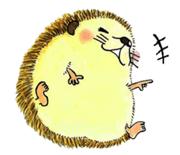 The hedgehog and the hamster sticker #3755181