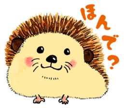 The hedgehog and the hamster sticker #3755185