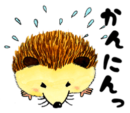 The hedgehog and the hamster sticker #3755187