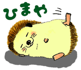 The hedgehog and the hamster sticker #3755199