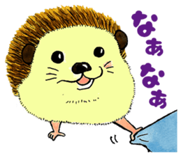 The hedgehog and the hamster sticker #3755200
