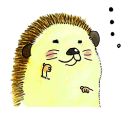 The hedgehog and the hamster sticker #3755203