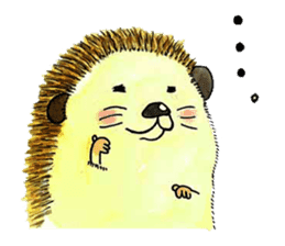 The hedgehog and the hamster sticker #3755203
