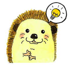 The hedgehog and the hamster sticker #3755204