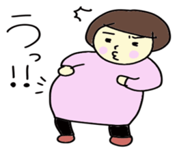Life of a pregnant woman sticker #3755783