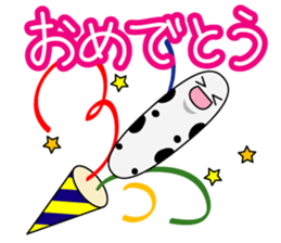 He is Spotted garden eel sticker #3756796