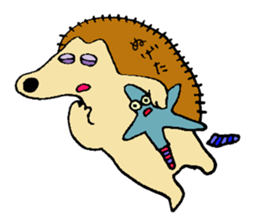 the Hedgehog and Asteroidea sticker #3757215