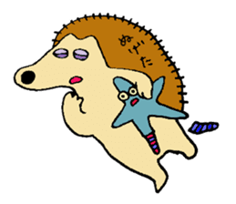 the Hedgehog and Asteroidea sticker #3757215