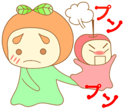 A cherry puppet and tangerine girl sticker #3757567