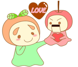 A cherry puppet and tangerine girl sticker #3757568