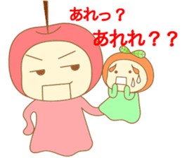 A cherry puppet and tangerine girl sticker #3757569