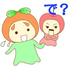 A cherry puppet and tangerine girl sticker #3757571