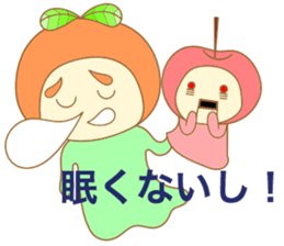 A cherry puppet and tangerine girl sticker #3757574