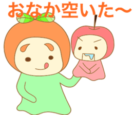 A cherry puppet and tangerine girl sticker #3757582