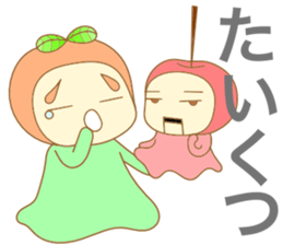 A cherry puppet and tangerine girl sticker #3757600