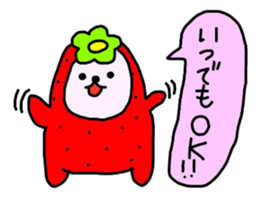 Strawberry Fairy. Everyday conversation sticker #3758952