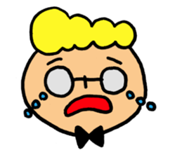 Glasses boy's happy days sticker #3758997