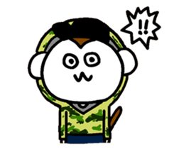 street fashion monkey sticker #3759049