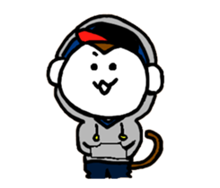 street fashion monkey sticker #3759055