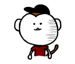 street fashion monkey sticker #3759080