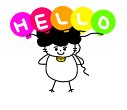 Gomame and balloons sticker #3759448