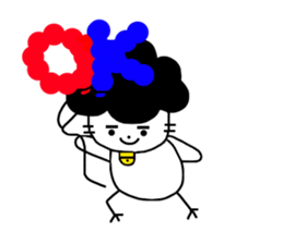 Gomame and balloons sticker #3759470