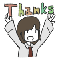 Appropriate feeling of stamp sticker #3761492