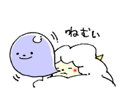 Fluffy sheep by Maco. sticker #3761808