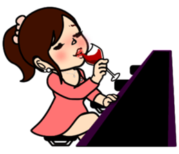 Fufufu two people sticker #3762136