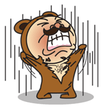 Mister Naughty Mustache sticker #3762373