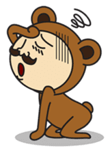 Mister Naughty Mustache sticker #3762376