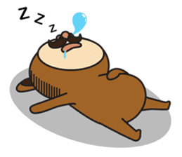 Mister Naughty Mustache sticker #3762381