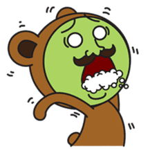 Mister Naughty Mustache sticker #3762393