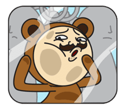 Mister Naughty Mustache sticker #3762396