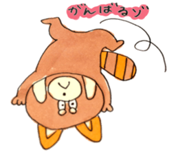 The lesser panda and baby pig sticker #3762932