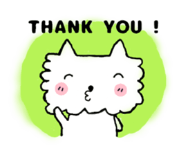 mokomoko of a pretty dog sticker #3763025