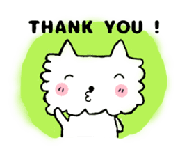 mokomoko of a pretty dog sticker #3763025