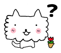 mokomoko of a pretty dog sticker #3763026