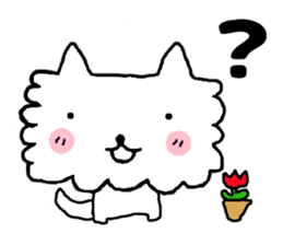 mokomoko of a pretty dog sticker #3763026