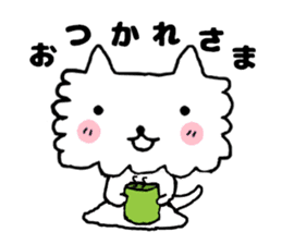 mokomoko of a pretty dog sticker #3763030