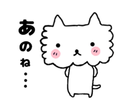 mokomoko of a pretty dog sticker #3763044